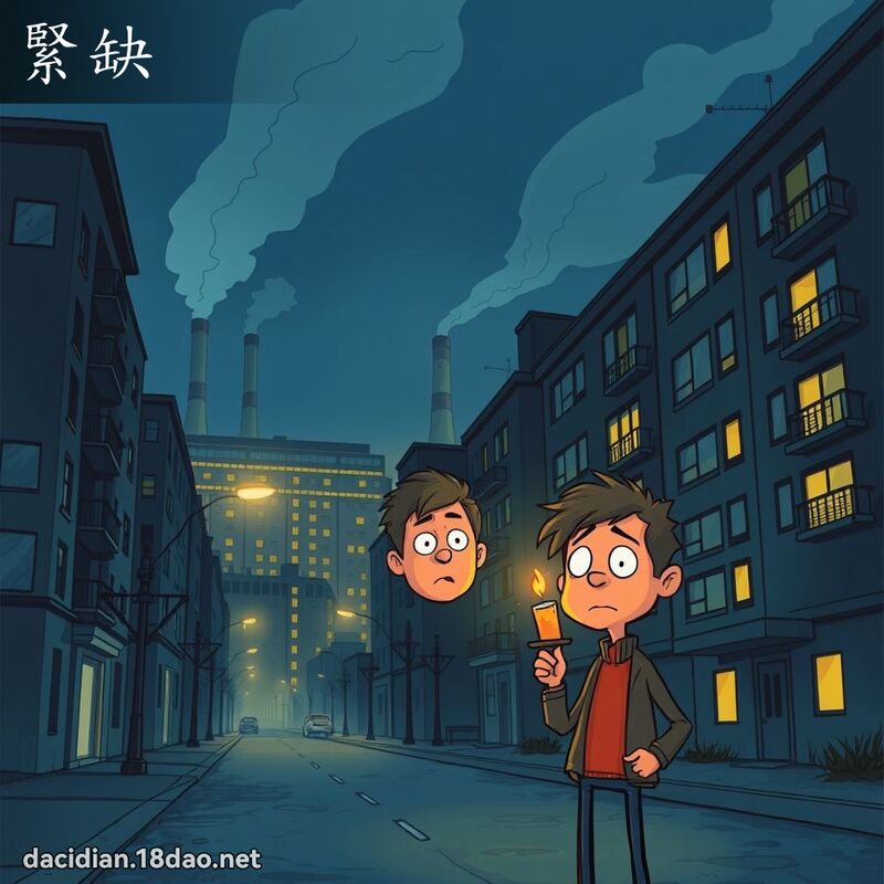緊缺 - 國語大辭典配圖
