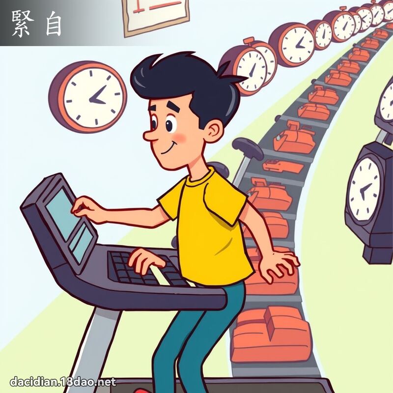 紧自 - 国语大辞典配图