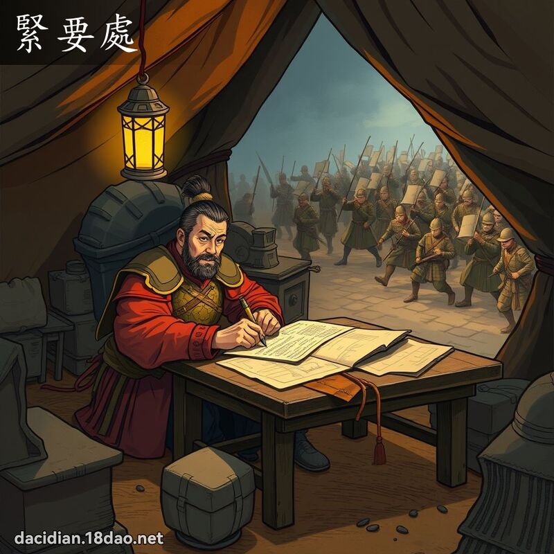紧要处 - 国语大辞典配图