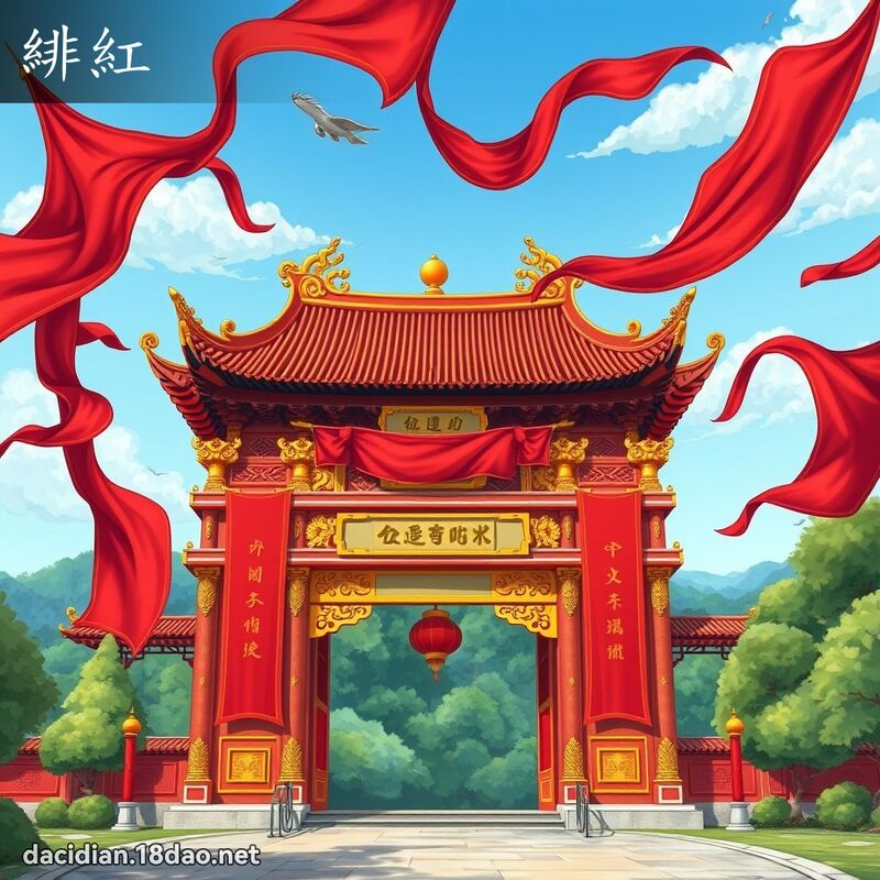 緋紅 - 國語大辭典配圖