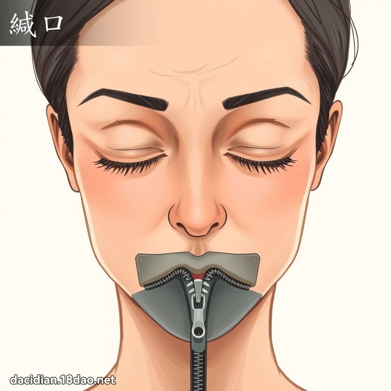 缄口 - 国语大辞典配图