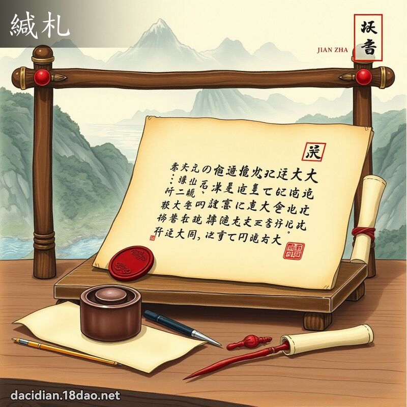 缄札 - 国语大辞典配图