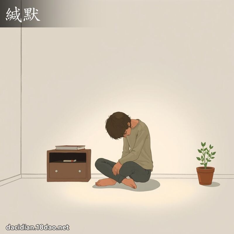緘默 - 國語大辭典配圖
