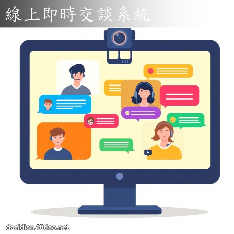 線上即時交談系統 - 國語大辭典配圖
