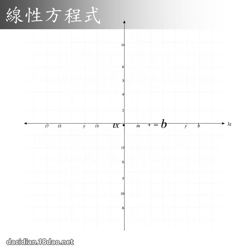 线性方程式 - 国语大辞典配图