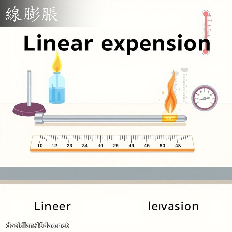 线膨胀 - 国语大辞典配图