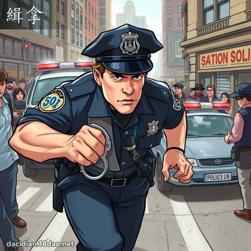 緝拿 - 國語大辭典配圖