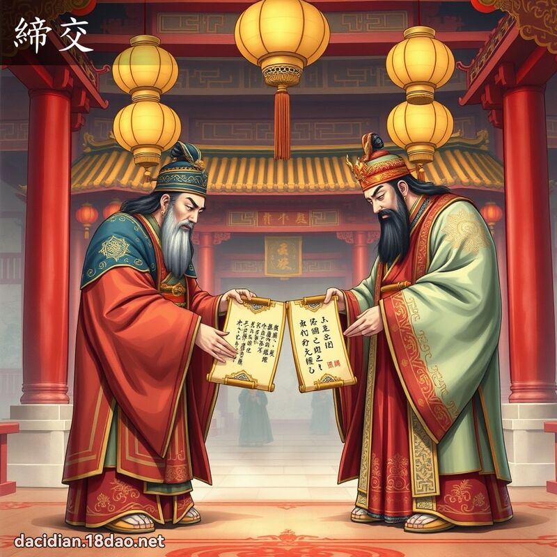 締交 - 國語大辭典配圖