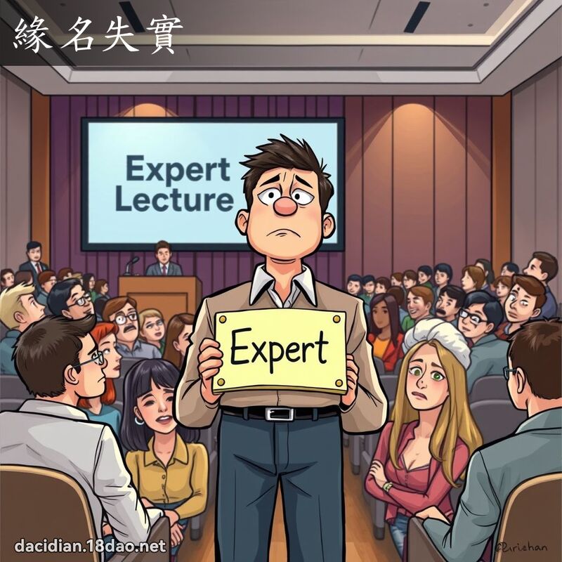 緣名失實 - 國語大辭典配圖