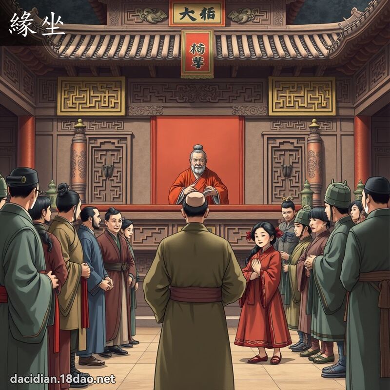 緣坐 - 國語大辭典配圖