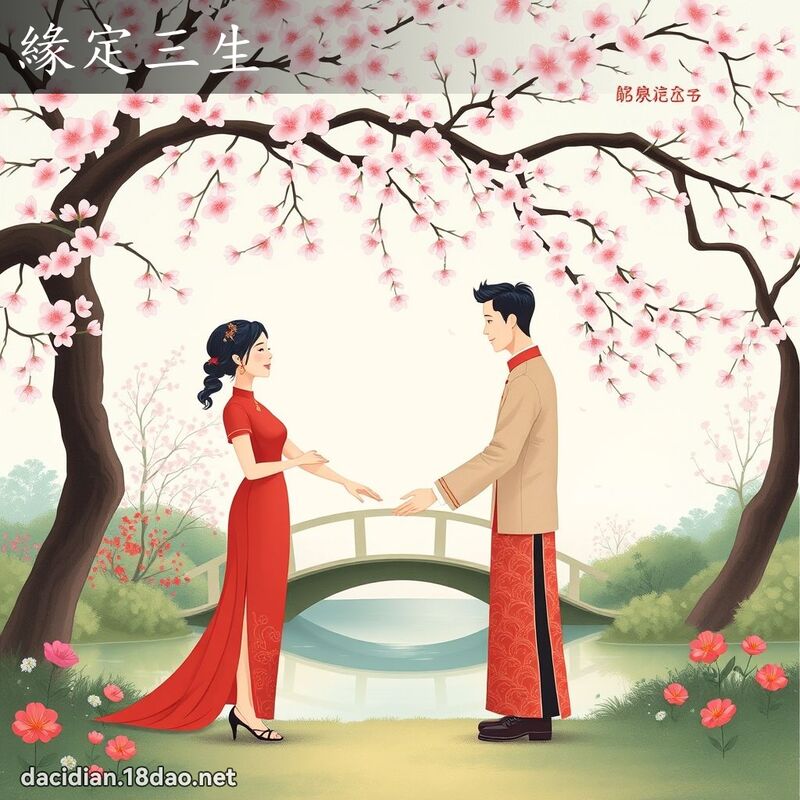 缘定三生 - 国语大辞典配图