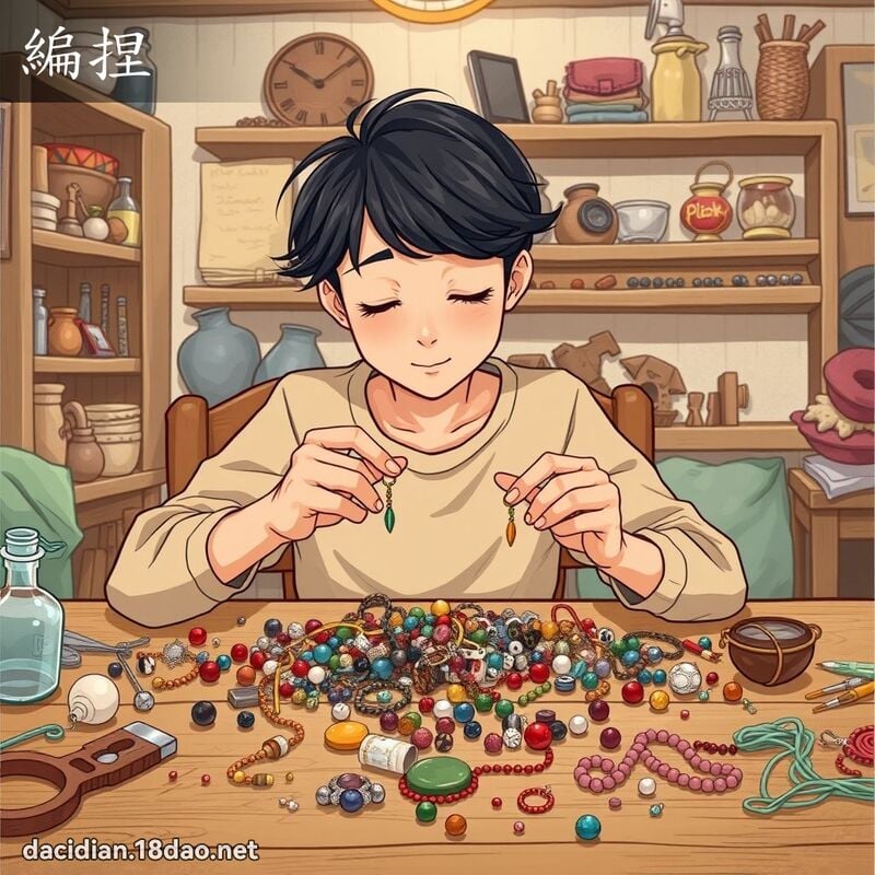 編捏 - 國語大辭典配圖