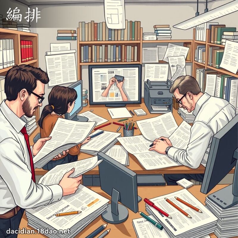 編排 - 國語大辭典配圖