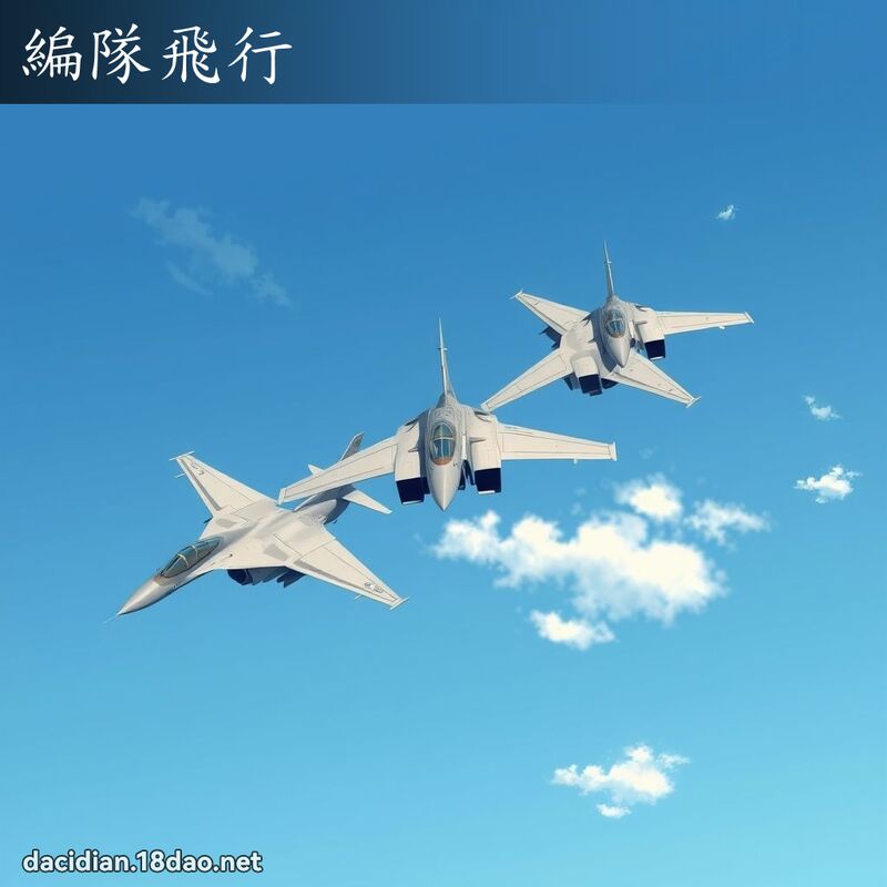 編隊飛行 - 國語大辭典配圖