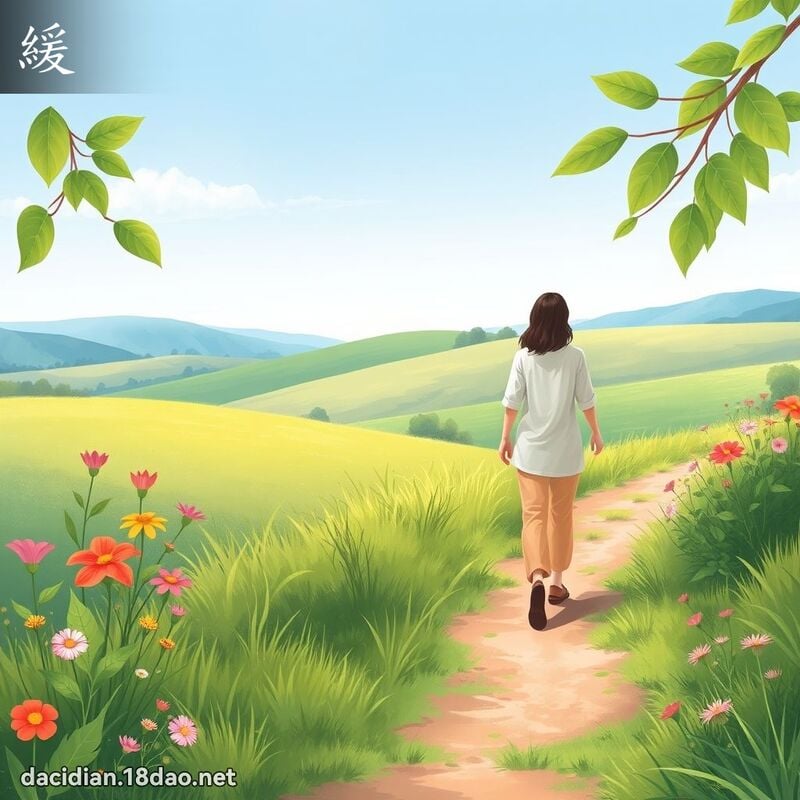 緩 - 國語大辭典配圖