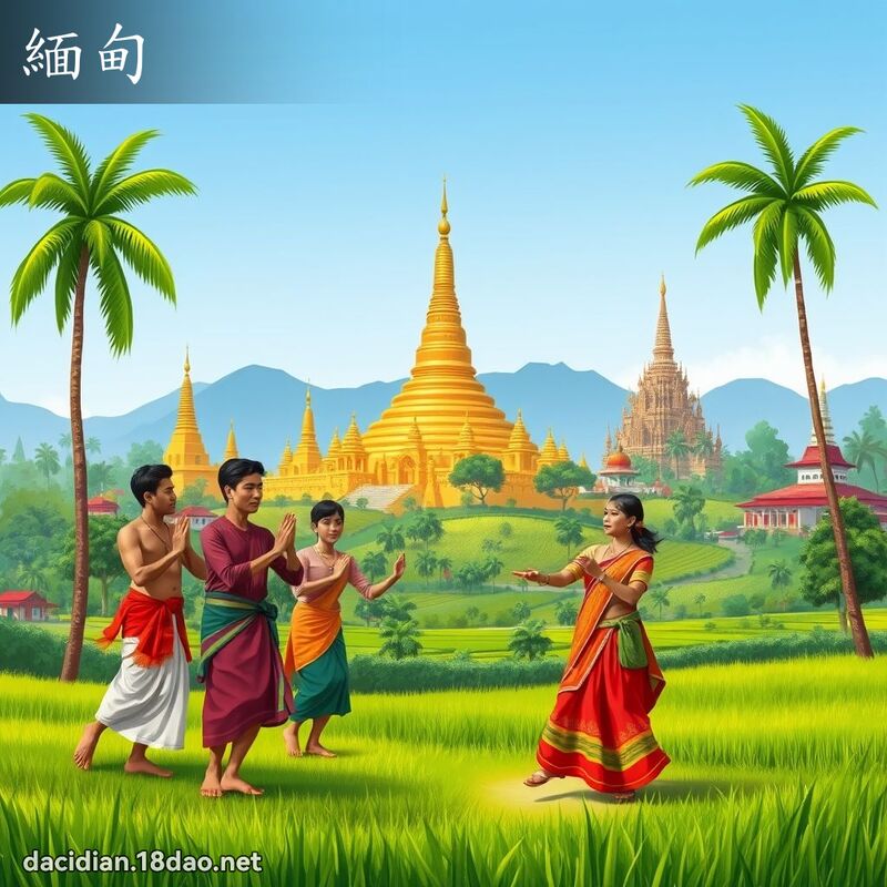 緬甸 - 國語大辭典配圖