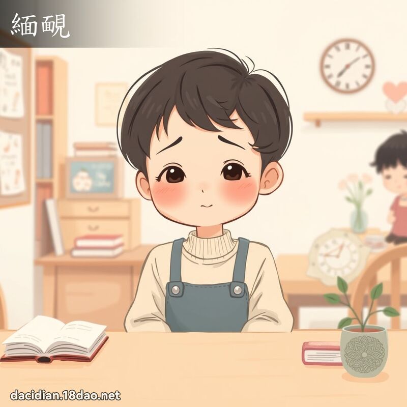 缅靦 - 国语大辞典配图