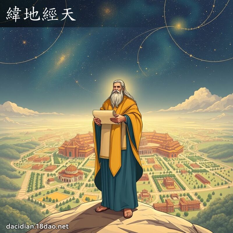 緯地經天 - 國語大辭典配圖