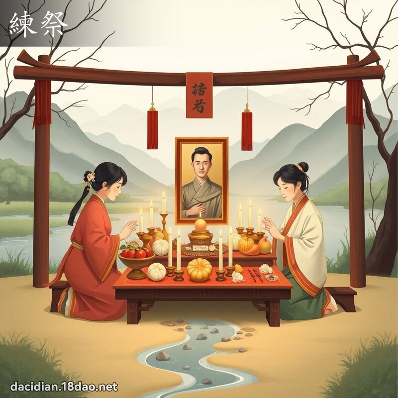 练祭 - 国语大辞典配图