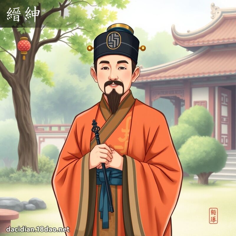縉紳 - 國語大辭典配圖