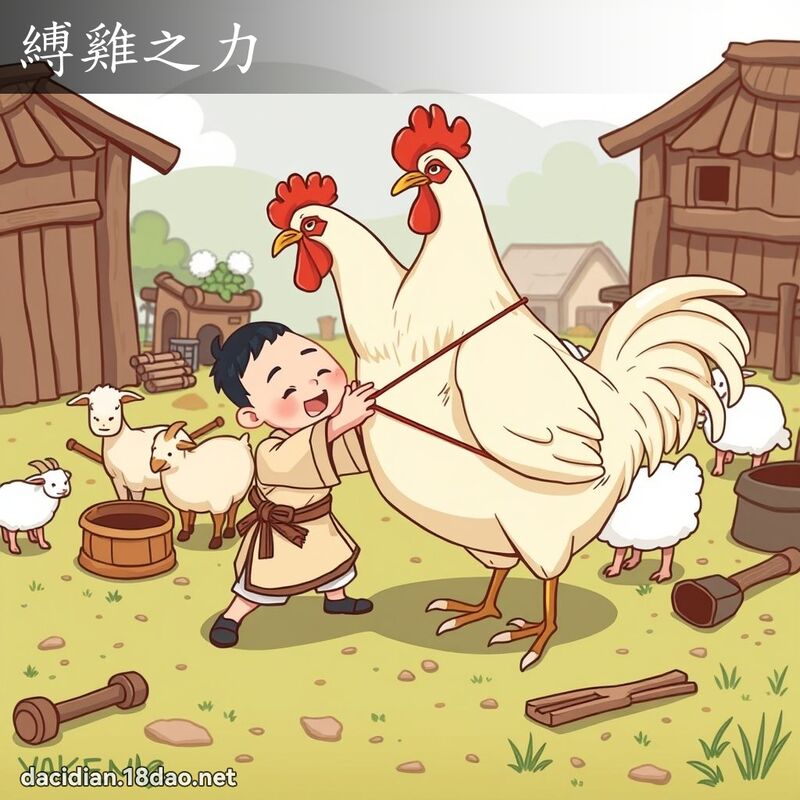 縛雞之力 - 國語大辭典配圖