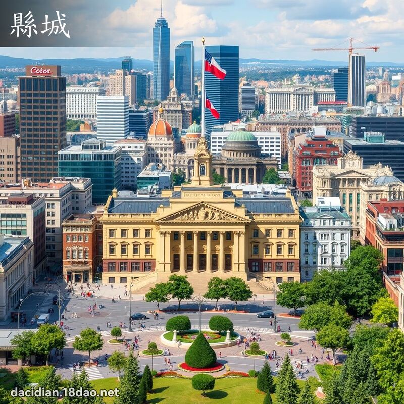 县城 - 国语大辞典配图