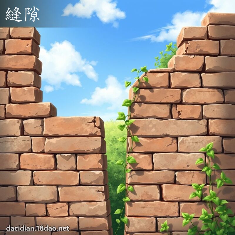 缝隙 - 国语大辞典配图