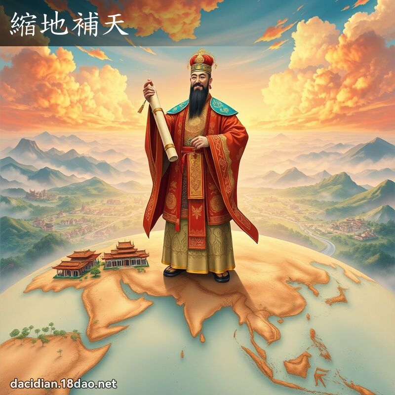 缩地补天 - 国语大辞典配图