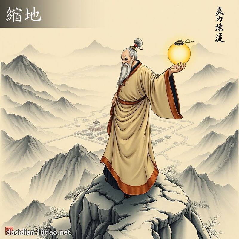 缩地 - 国语大辞典配图