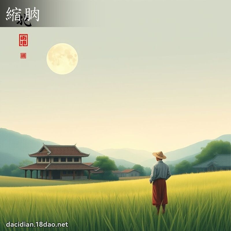 縮朒 - 國語大辭典配圖