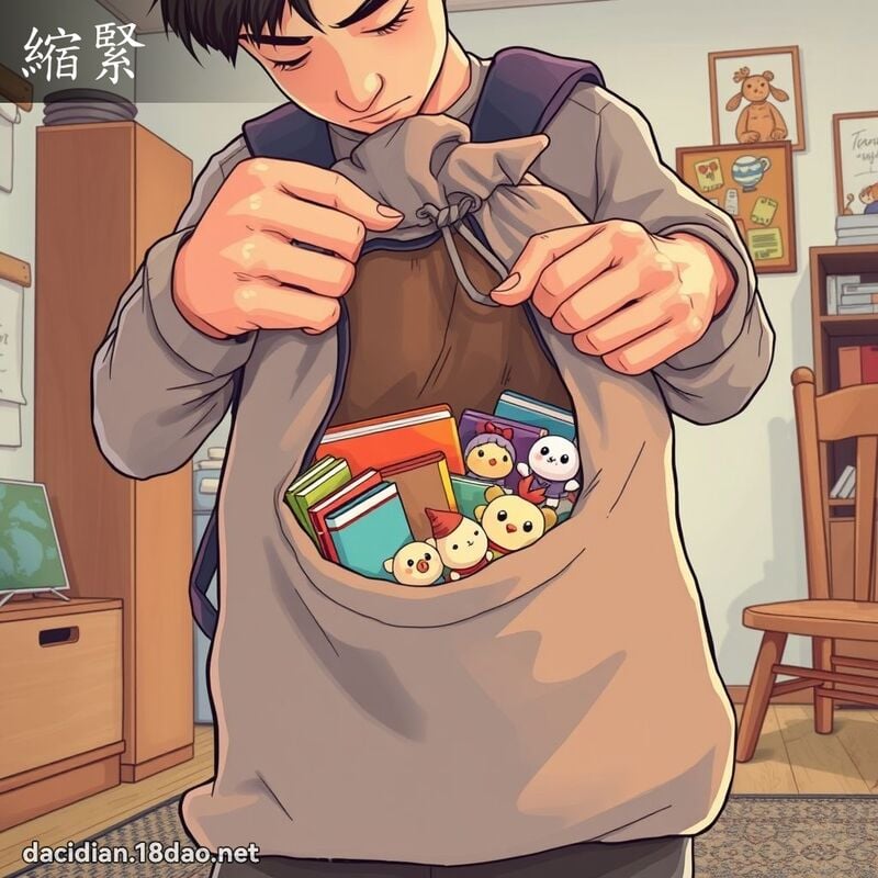 縮緊 - 國語大辭典配圖