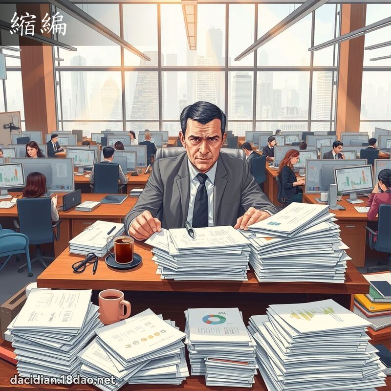 縮編 - 國語大辭典配圖