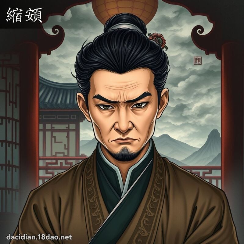 缩頞 - 国语大辞典配图