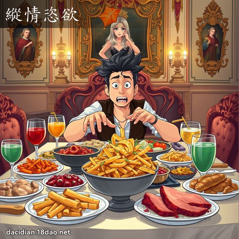 縱情恣欲 - 國語大辭典配圖