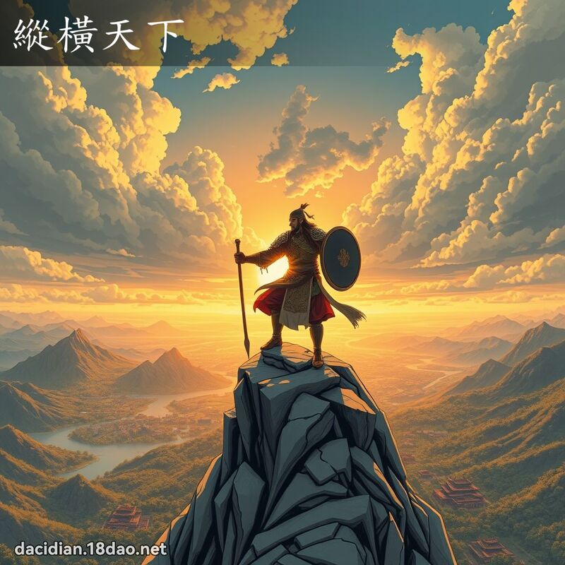 縱橫天下 - 國語大辭典配圖