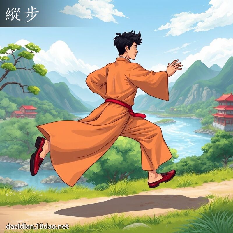 纵步 - 国语大辞典配图