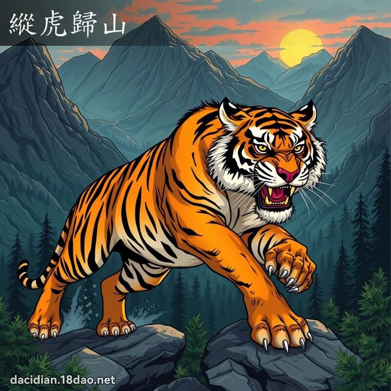 縱虎歸山 - 國語大辭典配圖
