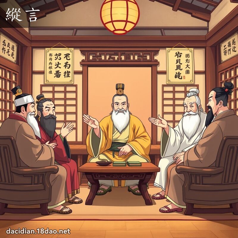 纵言 - 国语大辞典配图