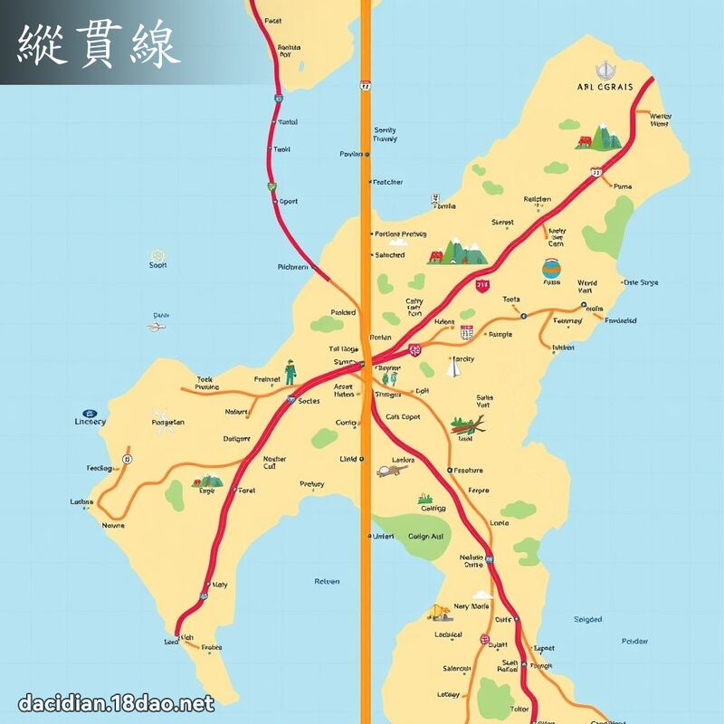 纵贯线 - 国语大辞典配图
