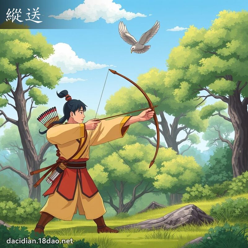 纵送 - 国语大辞典配图