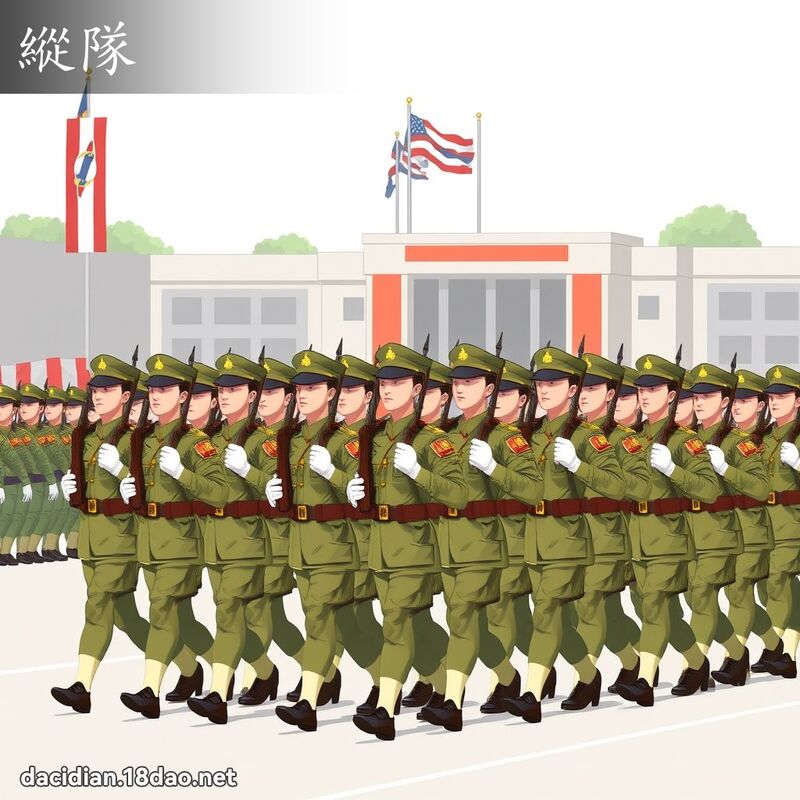 纵队 - 国语大辞典配图