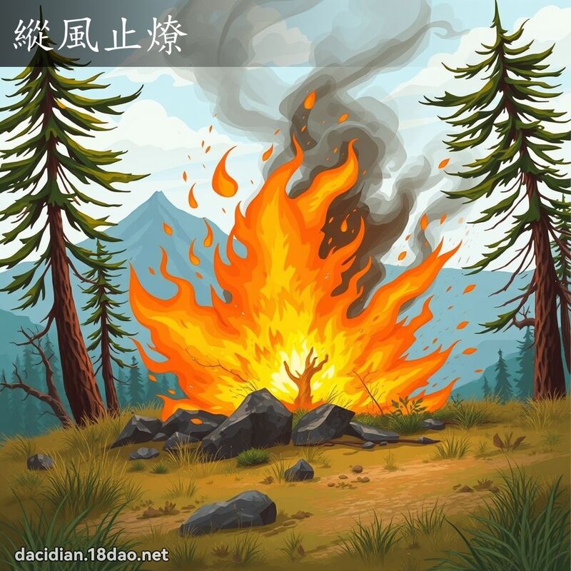 纵风止燎 - 国语大辞典配图