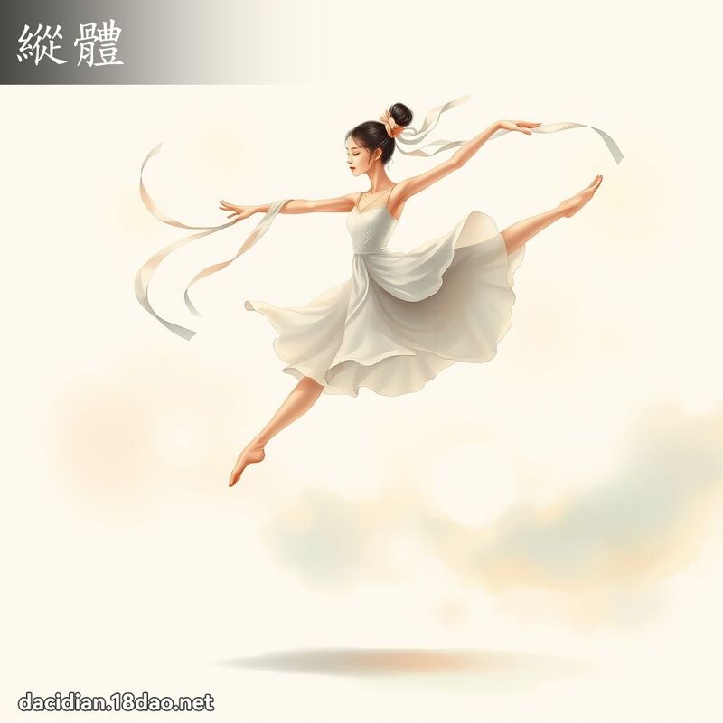 纵体 - 国语大辞典配图
