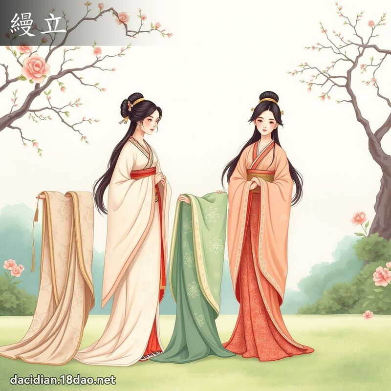 縵立 - 國語大辭典配圖