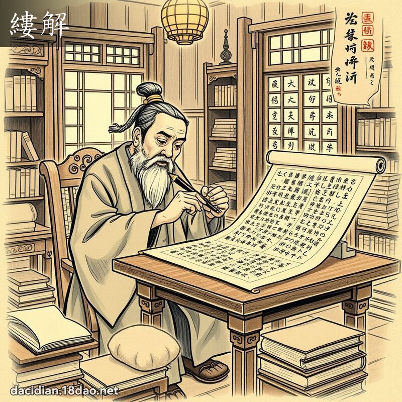 縷解 - 國語大辭典配圖