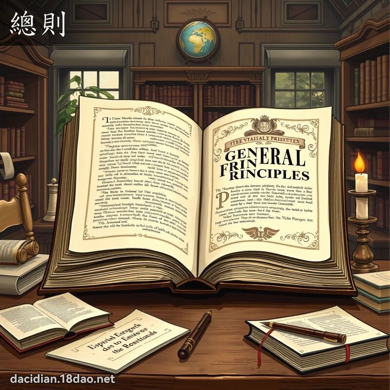 总则 - 国语大辞典配图