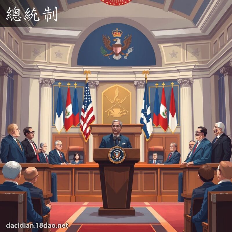 总统制 - 国语大辞典配图