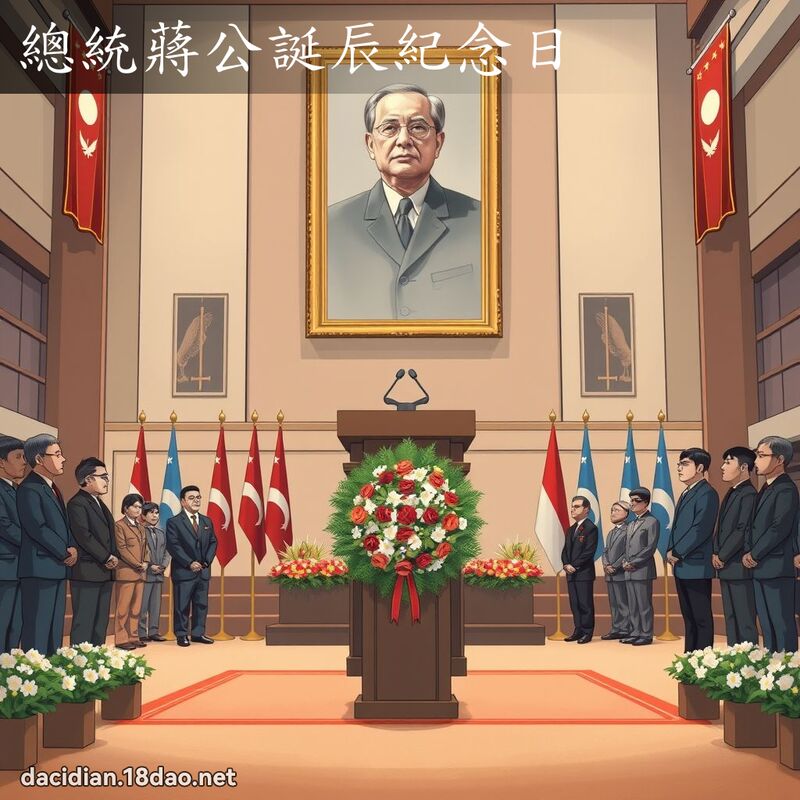 总统蒋公诞辰纪念日 - 国语大辞典配图