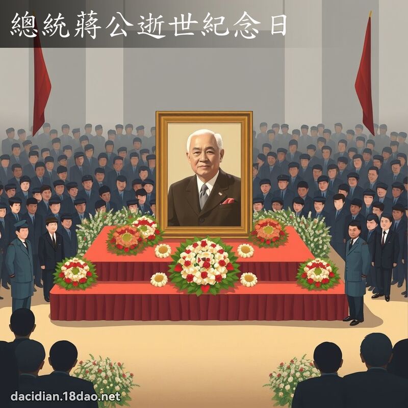 总统蒋公逝世纪念日 - 国语大辞典配图