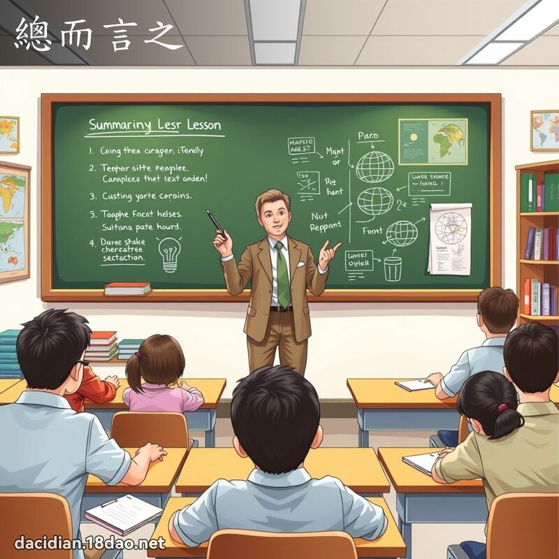 总而言之 - 国语大辞典配图